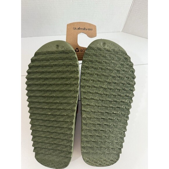 Quiksilver Cloudbreak Green Slides Slippers Sandals Men’s 12 US New Quicksilver - Picture 9 of 12